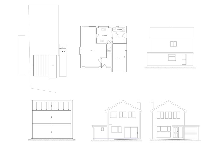 Rear extension drawing